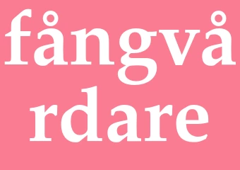 Synonym fångvårdare