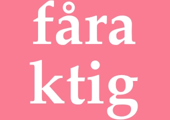 Synonym fåraktig