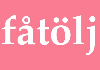 Synonym fåtölj