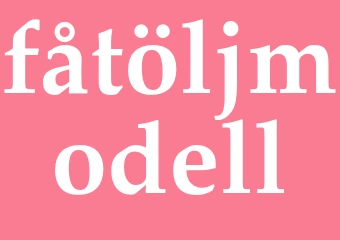 Synonym fåtöljmodell