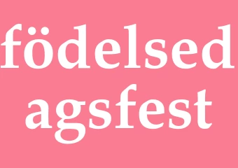Synonym födelsedagsfest