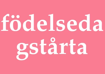 Synonym födelsedagstårta