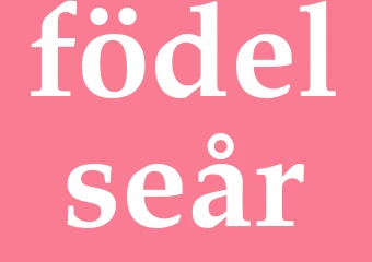 Synonym födelseår