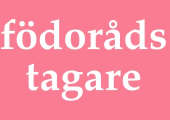 Synonym födorådstagare