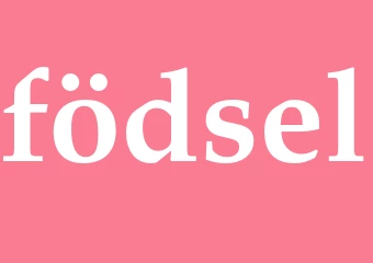 Synonym födsel