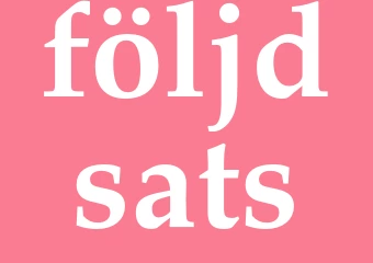 Synonym följdsats
