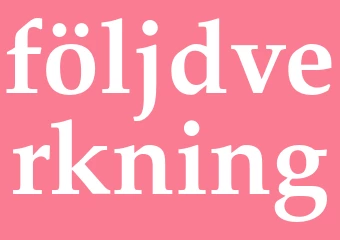 Synonym följdverkning