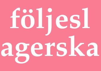Synonym följeslagerska