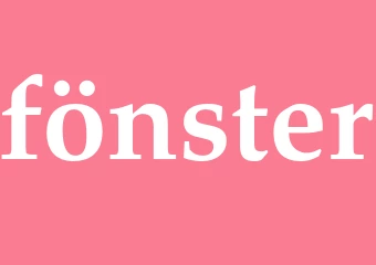 Synonym fönster