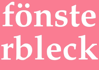 Synonym fönsterbleck