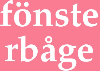 Synonym fönsterbåge
