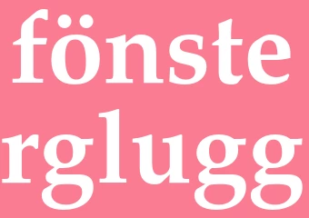 Synonym fönsterglugg