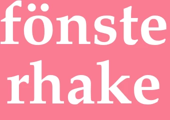 Synonym fönsterhake