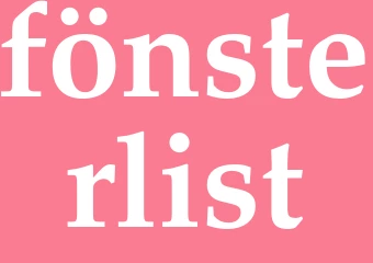 Synonym fönsterlist