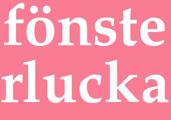 Synonym fönsterlucka