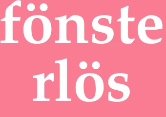 Synonym fönsterlös