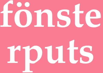 Synonym fönsterputs