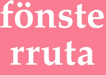 Synonym fönsterruta