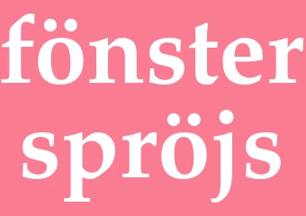 Synonym fönsterspröjs