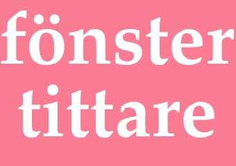 Synonym fönstertittare