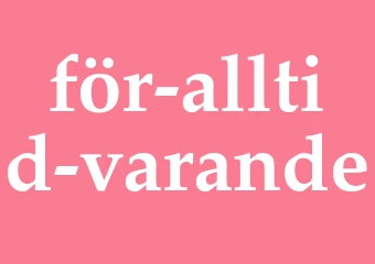 Synonym för alltid varande