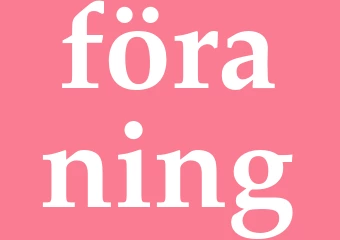 Synonym föraning