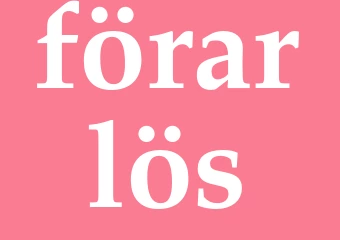 Synonym förarlös