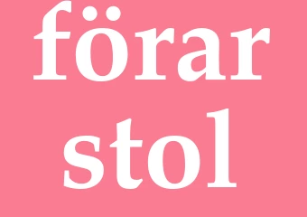 Synonym förarstol