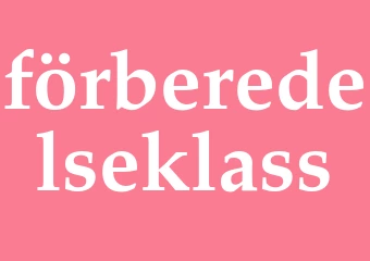 Synonym förberedelseklass