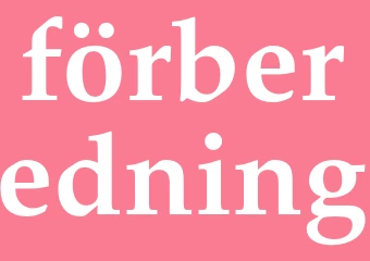 Synonym förberedning