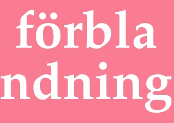Synonym förblandning
