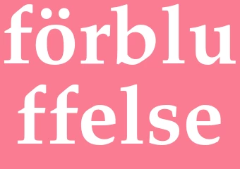 Synonym förbluffelse