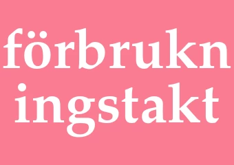 Synonym förbrukningstakt