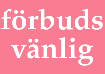 Synonym förbudsvänlig