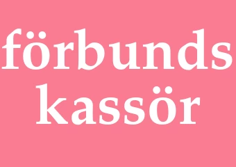 Synonym förbundskassör