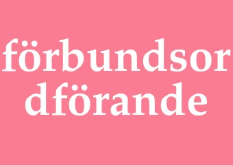 Synonym förbundsordförande