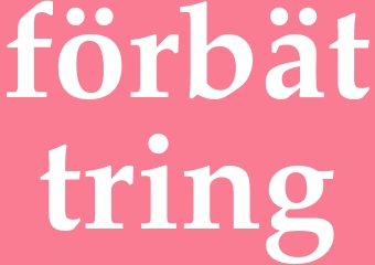 Synonym förbättring