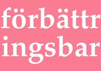 Synonym förbättringsbar