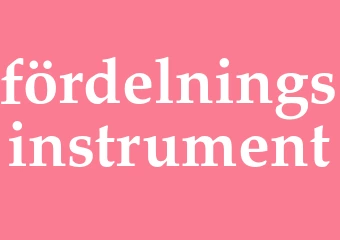 Synonym fördelningsinstrument