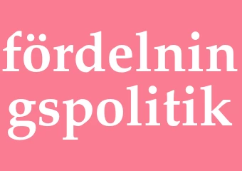 Synonym fördelningspolitik
