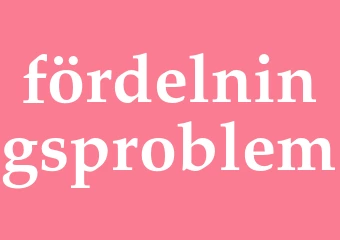 Synonym fördelningsproblem