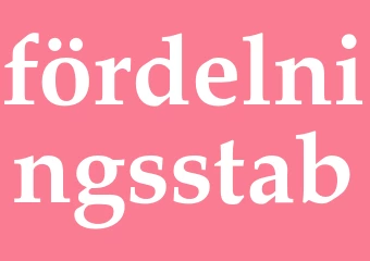 Synonym fördelningsstab