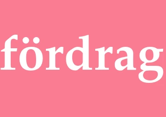 Synonym fördrag