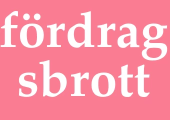 Synonym fördragsbrott