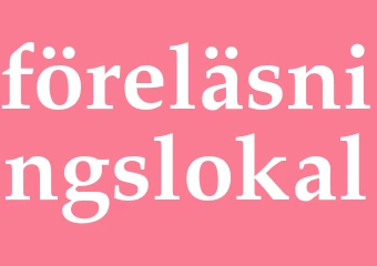 Synonym föreläsningslokal