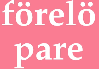 Synonym förelöpare