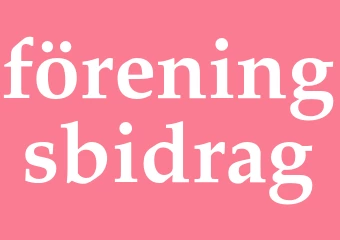 Synonym föreningsbidrag