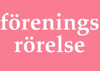 Synonym föreningsrörelse