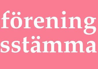 Synonym föreningsstämma
