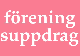 Synonym föreningsuppdrag